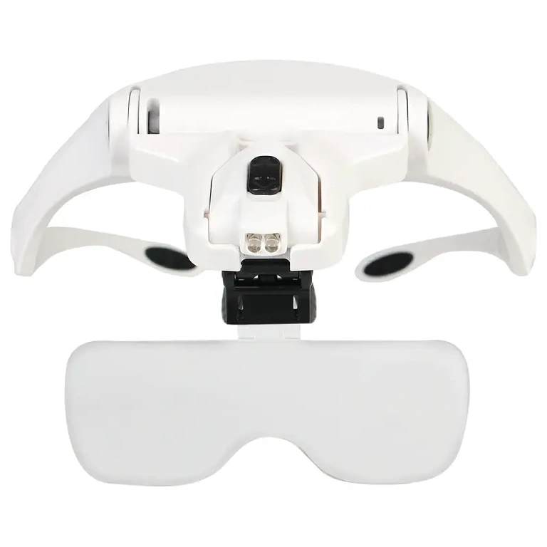 Magnifying glasses for examining and soldering electronic components