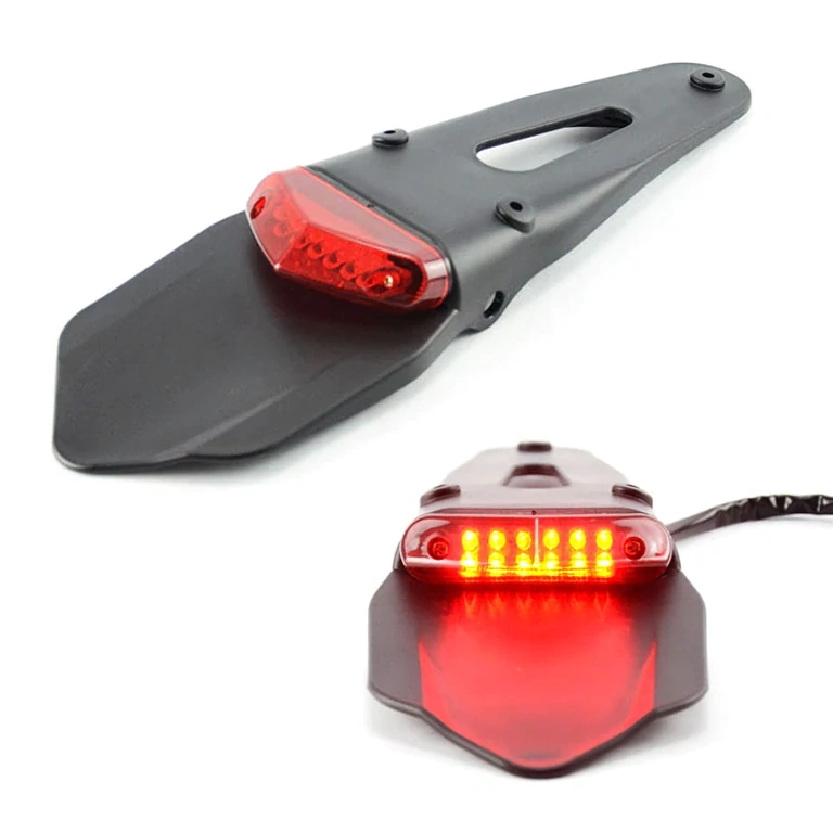 Enduro/motocross LED brake light LED brake light for enduro, MX motorcycles, and sport scooters