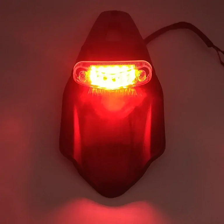 Red LED brake light dirtbike LED rear brake light with 12 red LEDs, off-road compatible