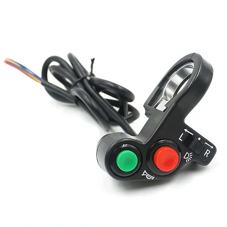 Electric switch for bicycle or scooter Handlebar-mounted switch for scooter or electric bike 12V-48V
