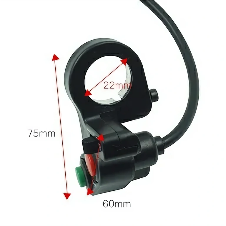 Horn and light control button for motorcycle Electric switch for activating motorcycle lights and horn