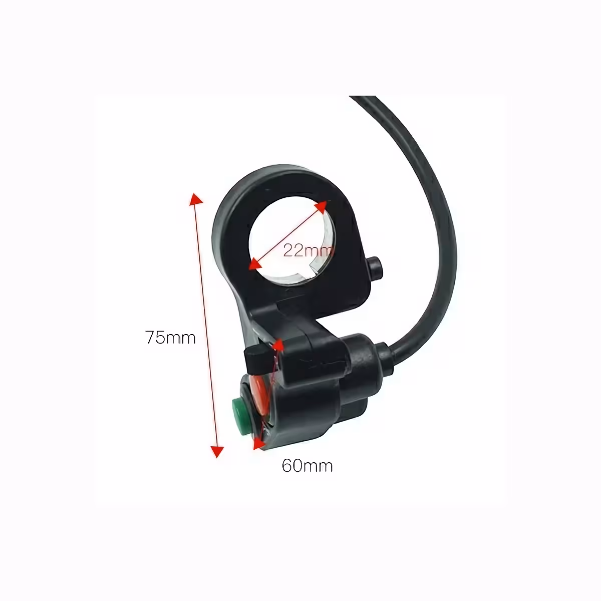 Electric switch for activating motorcycle lights and horn
