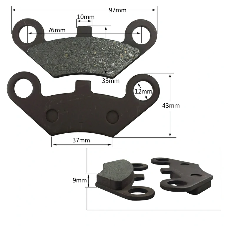 Linhai 420 ATV front-rear brake pads Front and rear brake pads Linhai 420 ATV, high-temperature resistant material