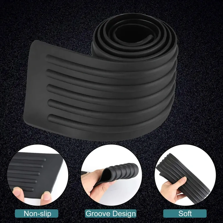 Anti-scratch rubber accessory for car bumper