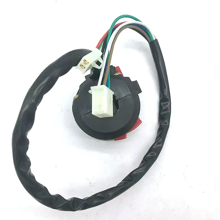 Combined ATV switch: start, lights, shock Complete ATV switch for start, lights, and shock in one module