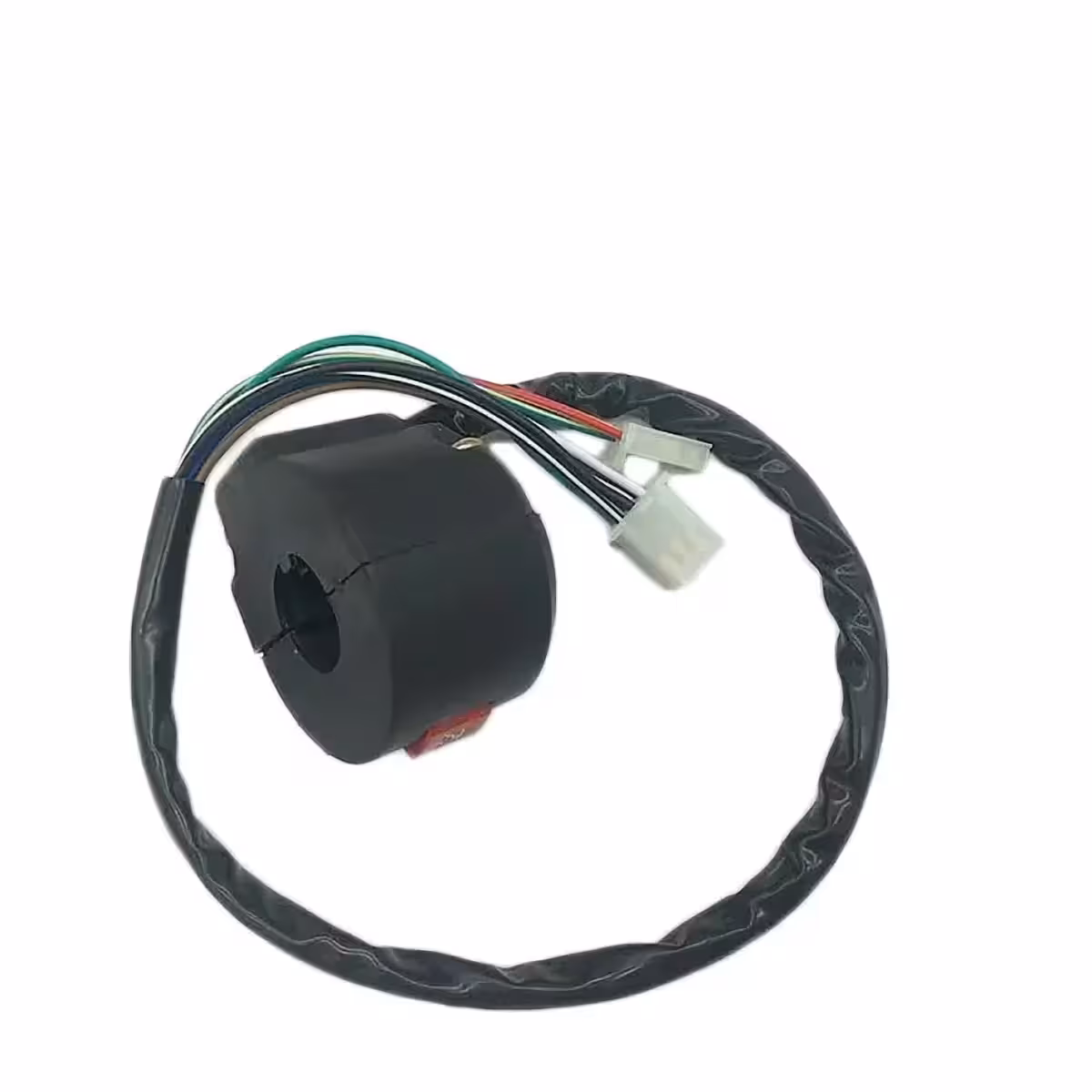 Start button on handlebar-mounted ATV switch