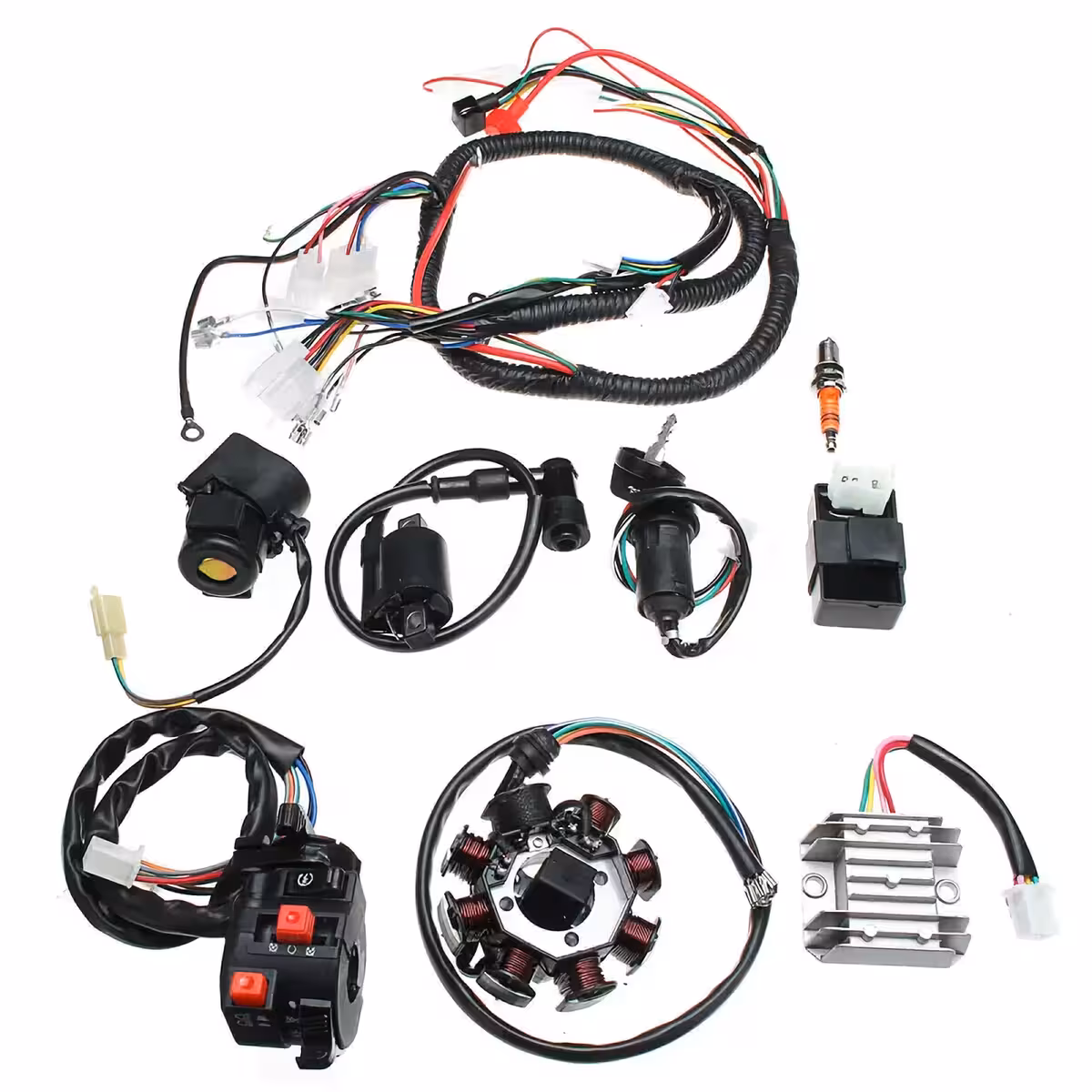 Complete electrical system for large-engine Chinese ATV