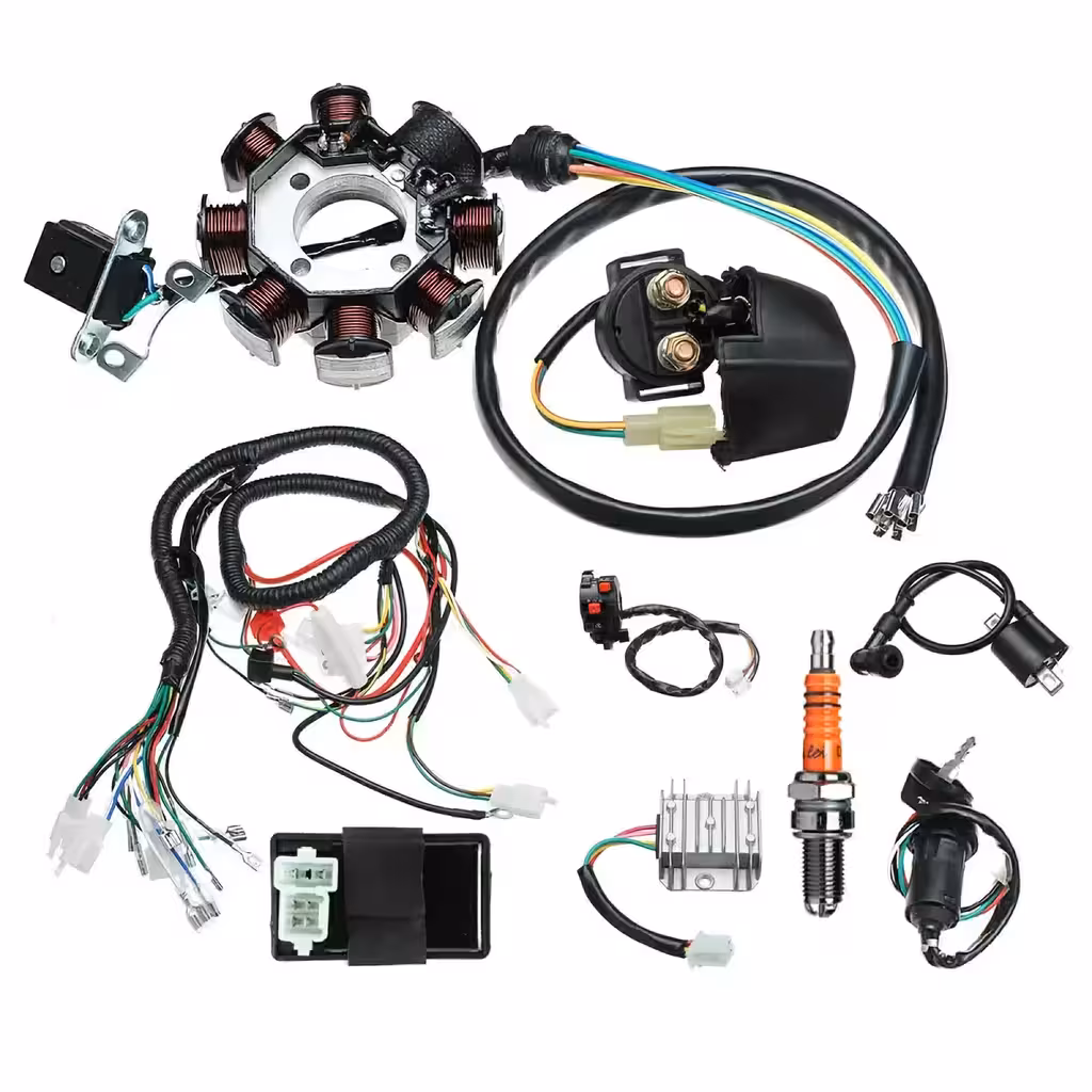 Complete Electrical Wiring for Chinese ATV 150cc–300cc – Full 4T Vertical Engine Harness