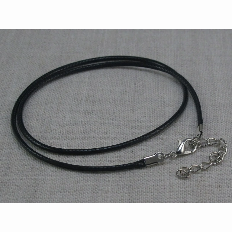 Pendant with pink crystal and leather cord – gentle, protective energy