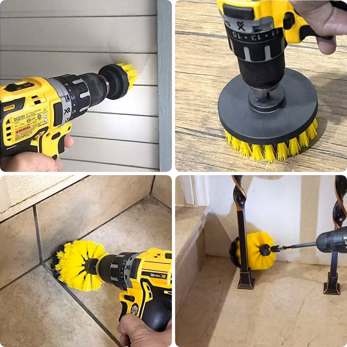 Universal brush for cleaning bathroom, carpets, and furniture