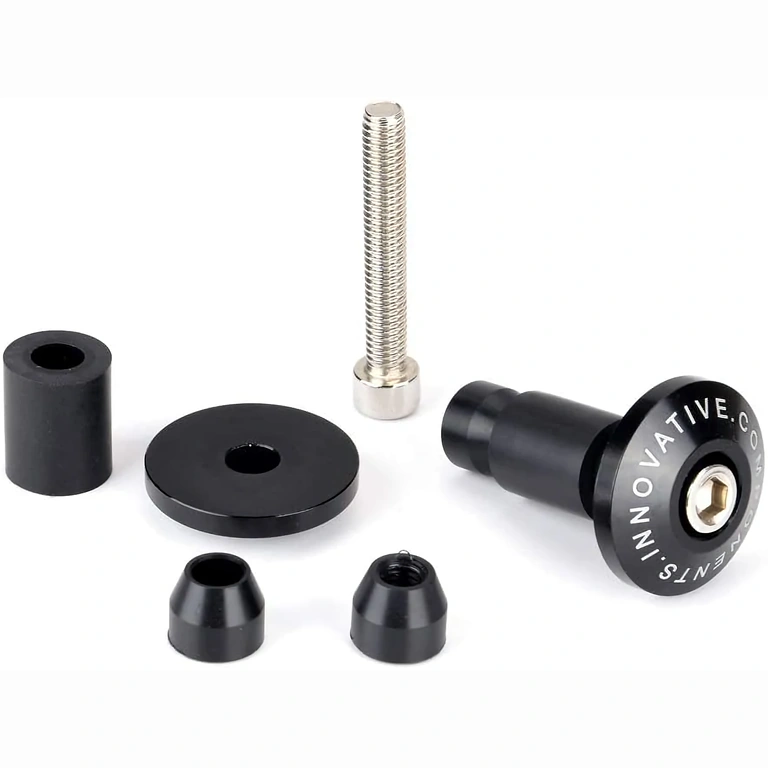 Aluminum handlebar ends compatible with Yamaha and Suzuki handlebars