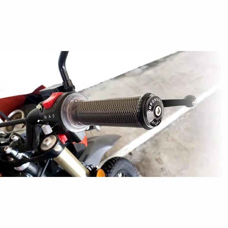 Complete handlebar ends set with 3 rubber gaskets, easy installation