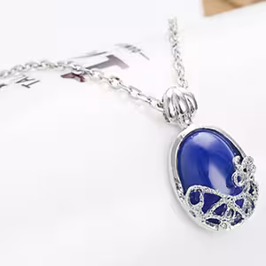 The Vampire Diaries Pendant Necklace – Elena Gilbert with Lapis Lazuli Stone