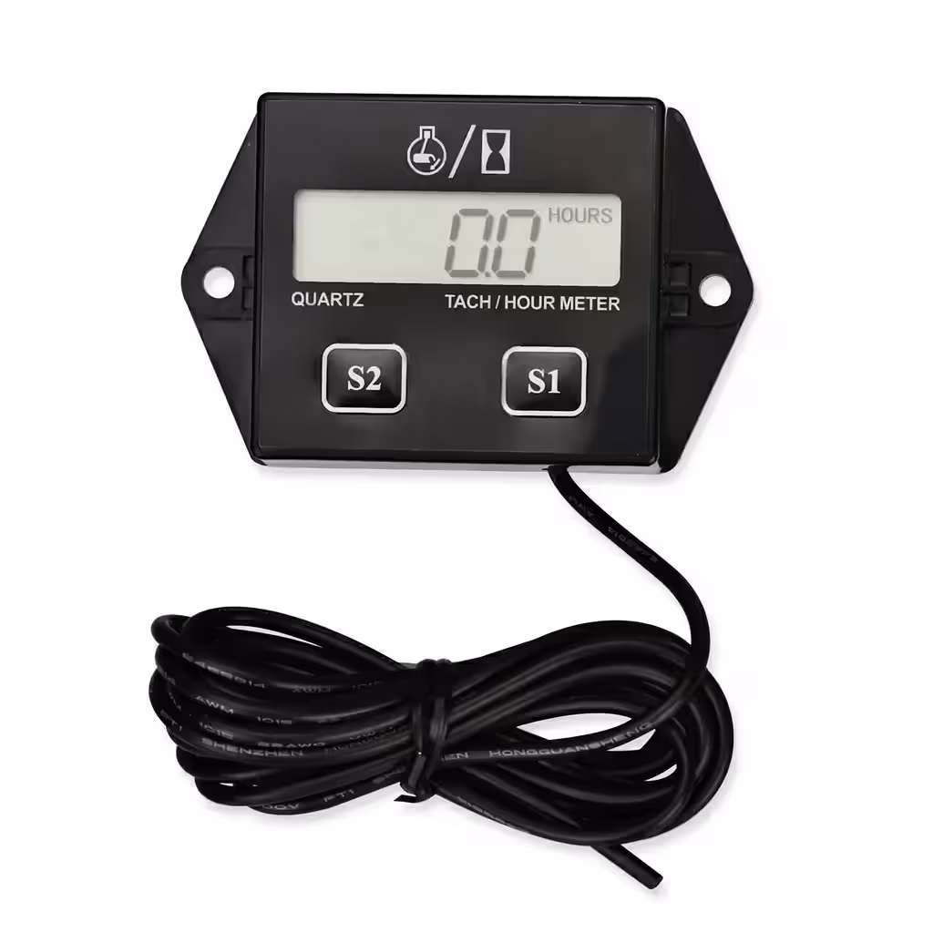 Tachometer and Engine Hour Meter – 2T/4T Gasoline for Generator, Motorcycle, Chainsaw, Tiller