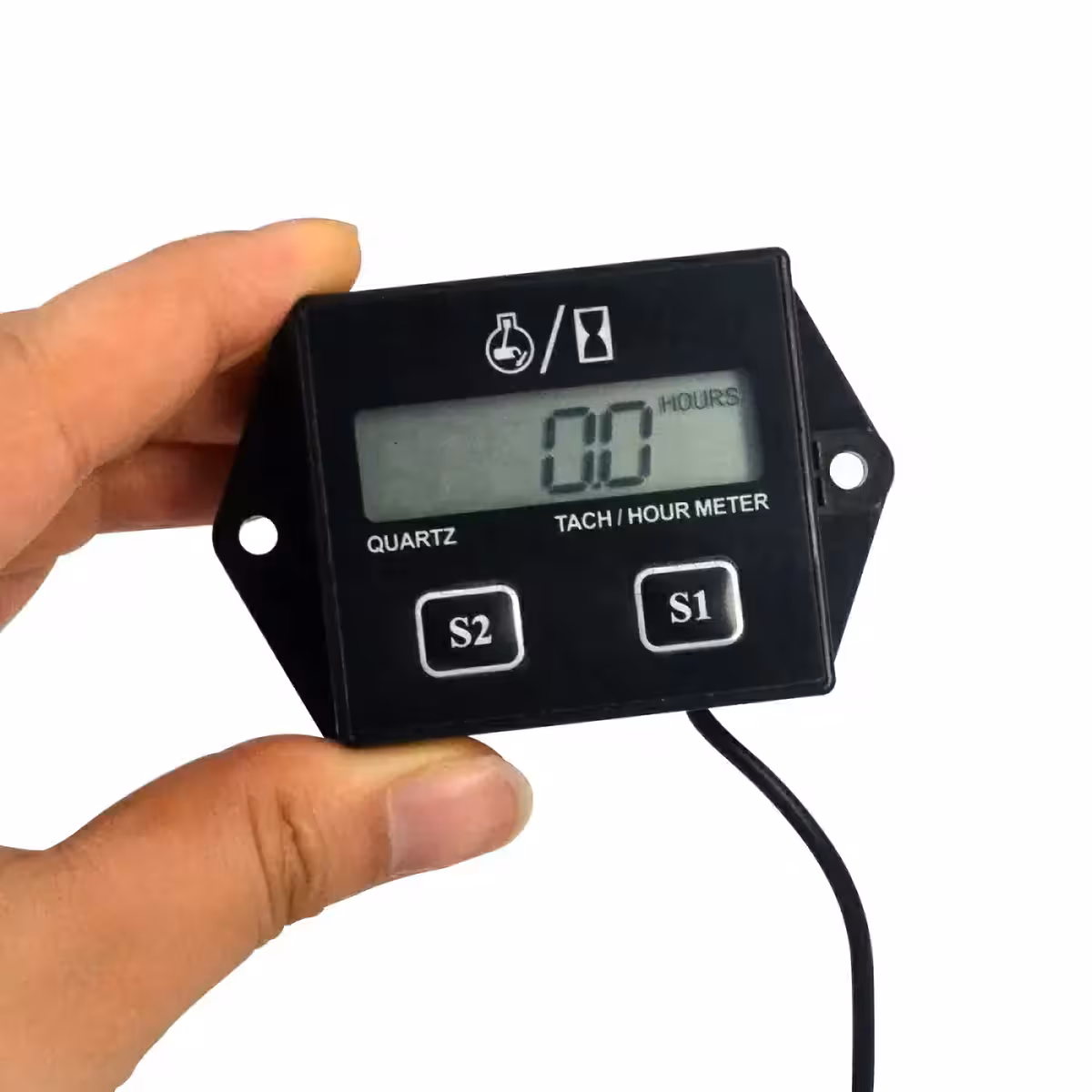 Digital counter for engine RPM and hours, chainsaw, brush cutter