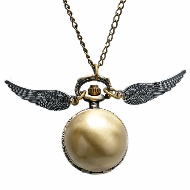 Open-face pendant watch with visible numbers – Harry Potter Golden Snitch
