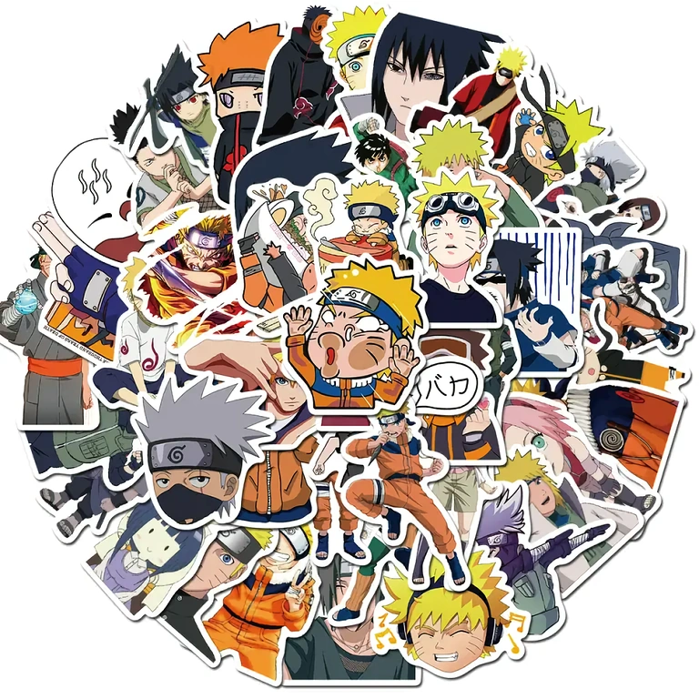 Naruto Shippuden stickers for personal items, skateboard, scooters