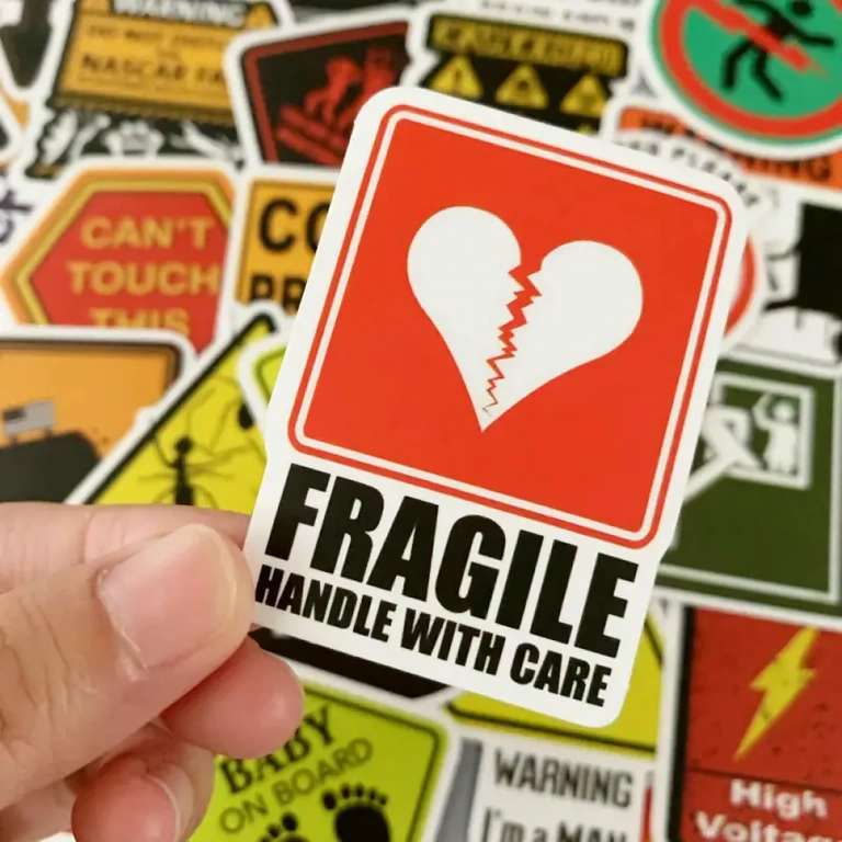 Waterproof funny PVC stickers Durable funny stickers, water- and wear-resistant