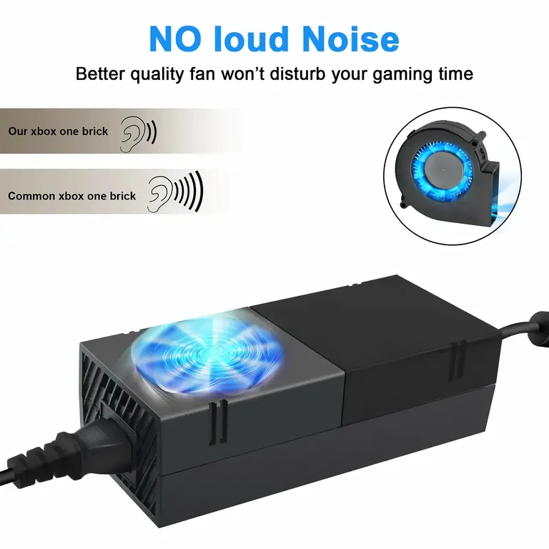 Xbox ONE adapter with LED indicator Compatible power adapter for Xbox ONE, with LED status