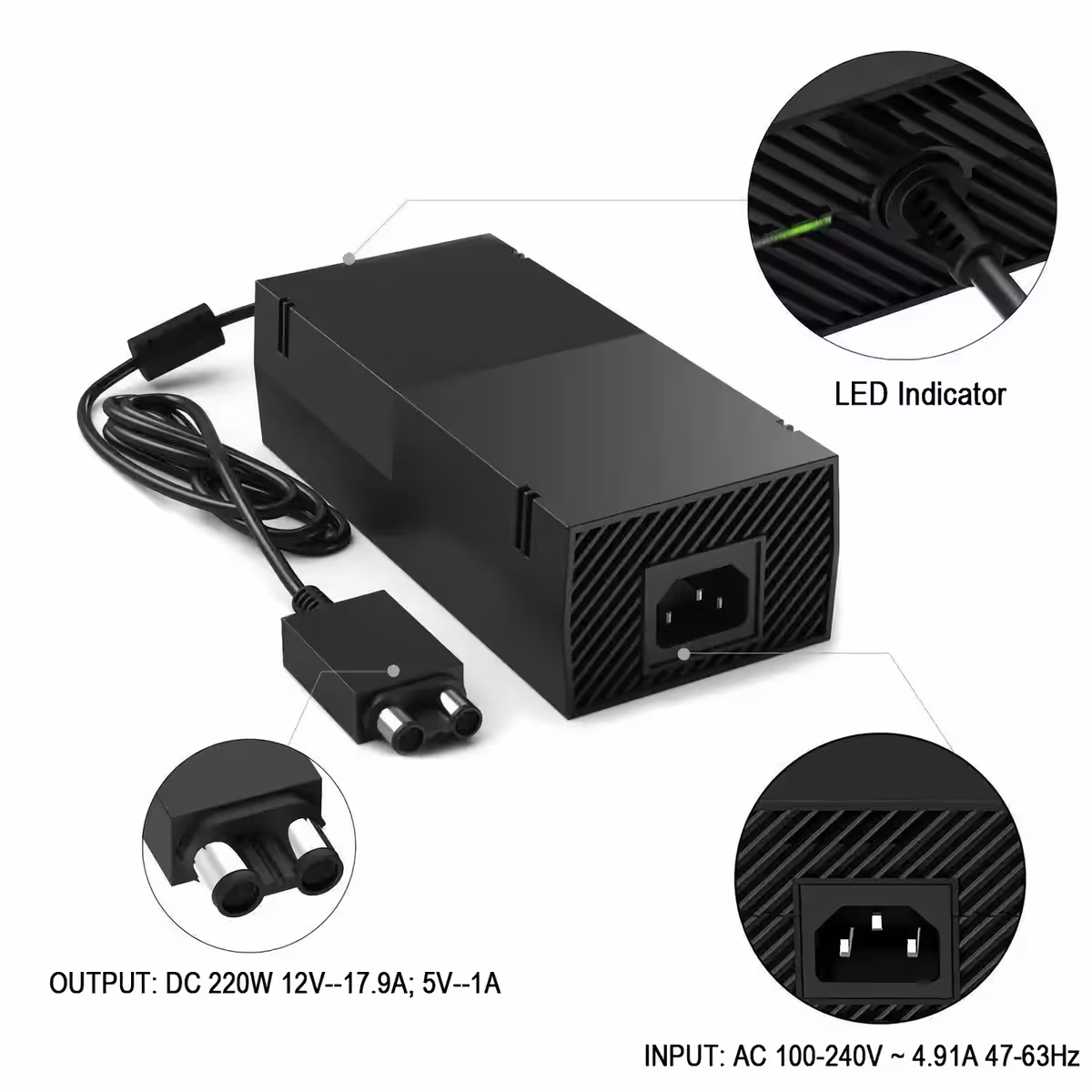 Ideal replacement for old Xbox ONE power supply