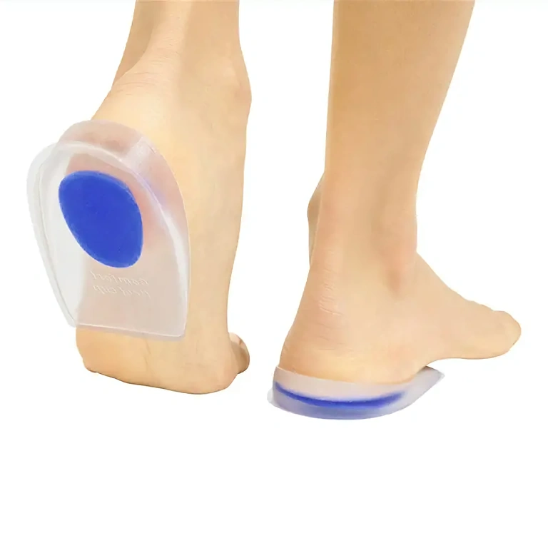 Gel orthopedic inserts for heel support Soft silicone insoles for pain reduction and daily comfort