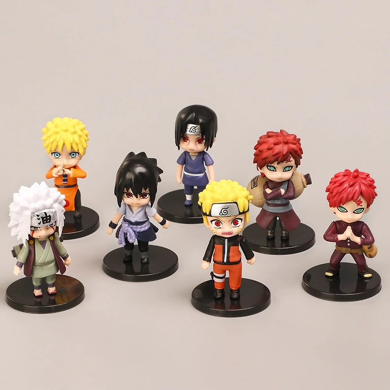 12 Naruto figurines in collection box Pack of 12 Naruto Shippuden figurines in a box – ideal for gift or collection