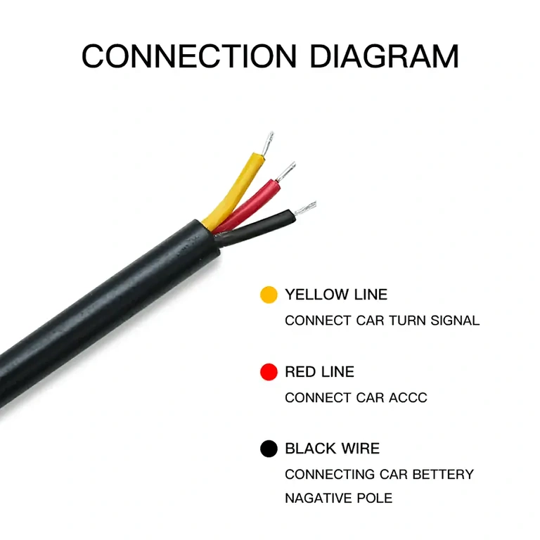 12V LED car light strip for exterior headlight installation