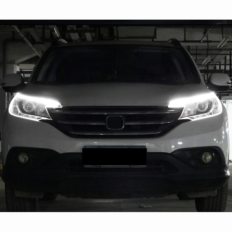 Easy-to-install auto DRL LED strip between headlight and front bumper