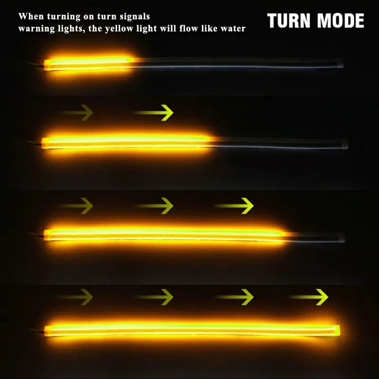 Yellow LED side indicator for cars