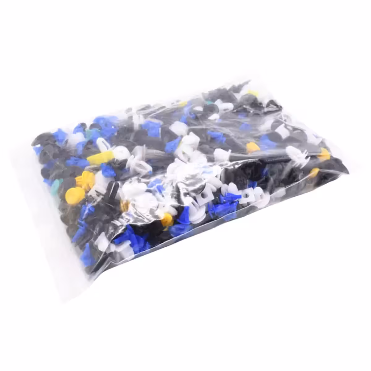 Universal auto clips and fasteners made of durable plastic for body and interior