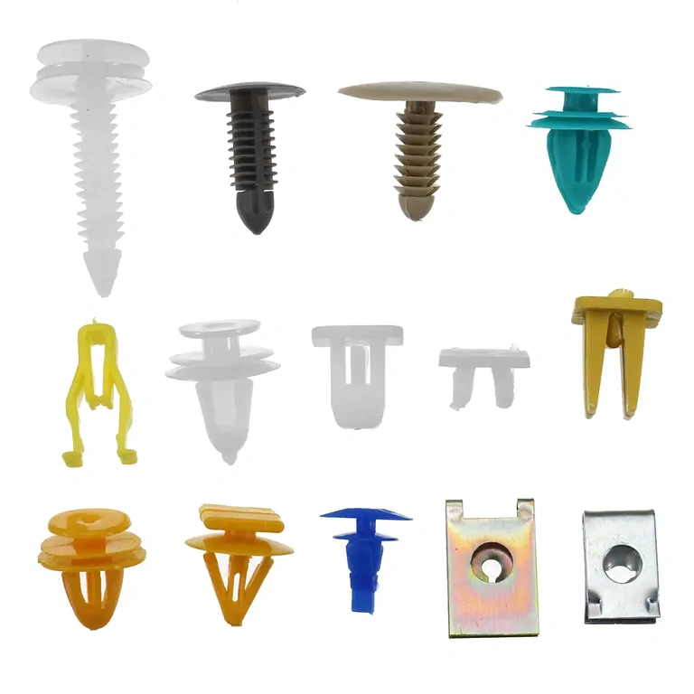 Set of 500 interior car fastening clips Clips for upholstery, roof, and decorative interior auto elements