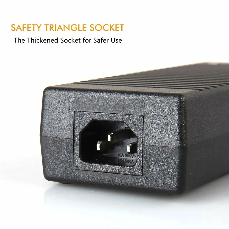 220V AC to 12V DC power adapter, 10A, for automotive and scooter equipment