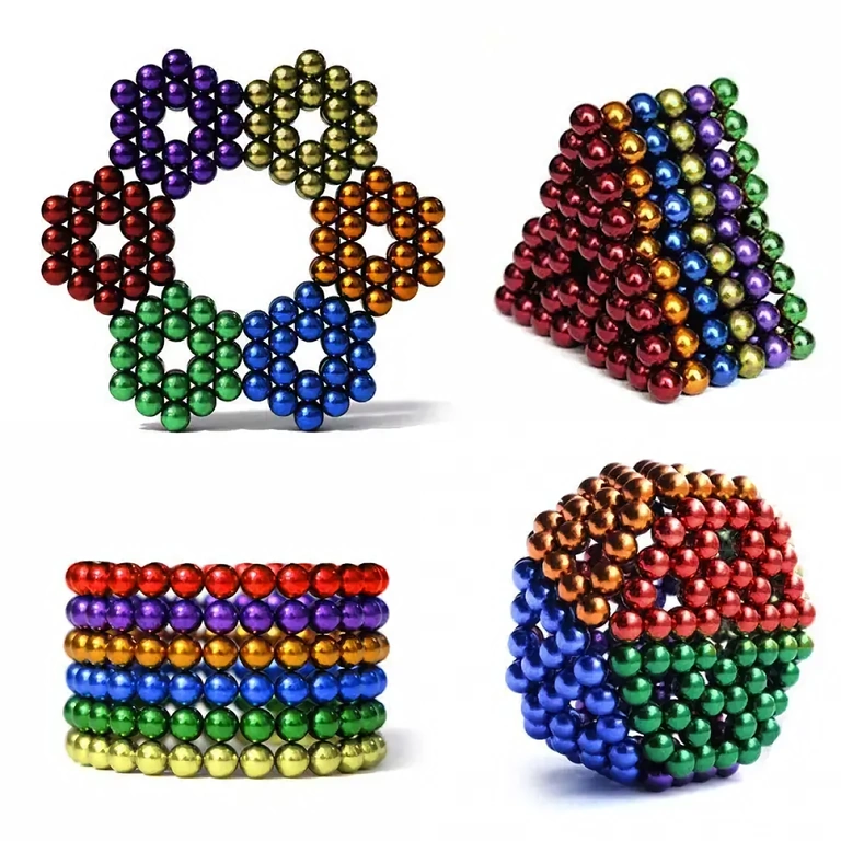 Stress-relief puzzle toy with 5mm neodymium magnetic spheres