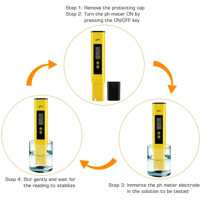 Digital pH tester for aquarium Portable pH meter for aquarium water – compact and easy-to-use pen