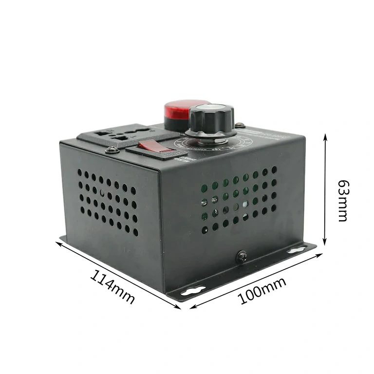 Electric motor speed regulator with digital display and ON/OFF switch
