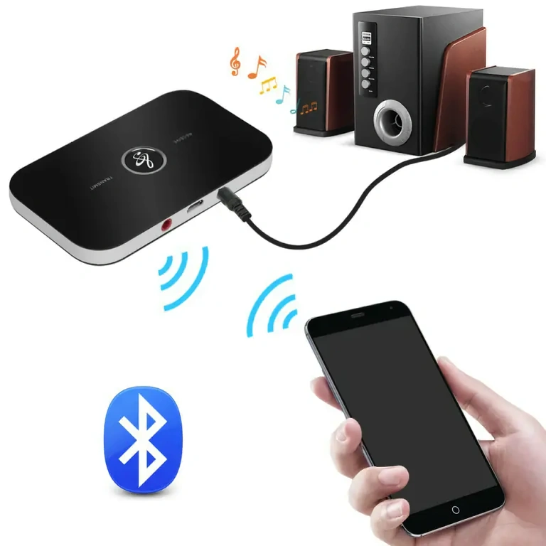 Bluetooth transmitter and receiver powered via USB