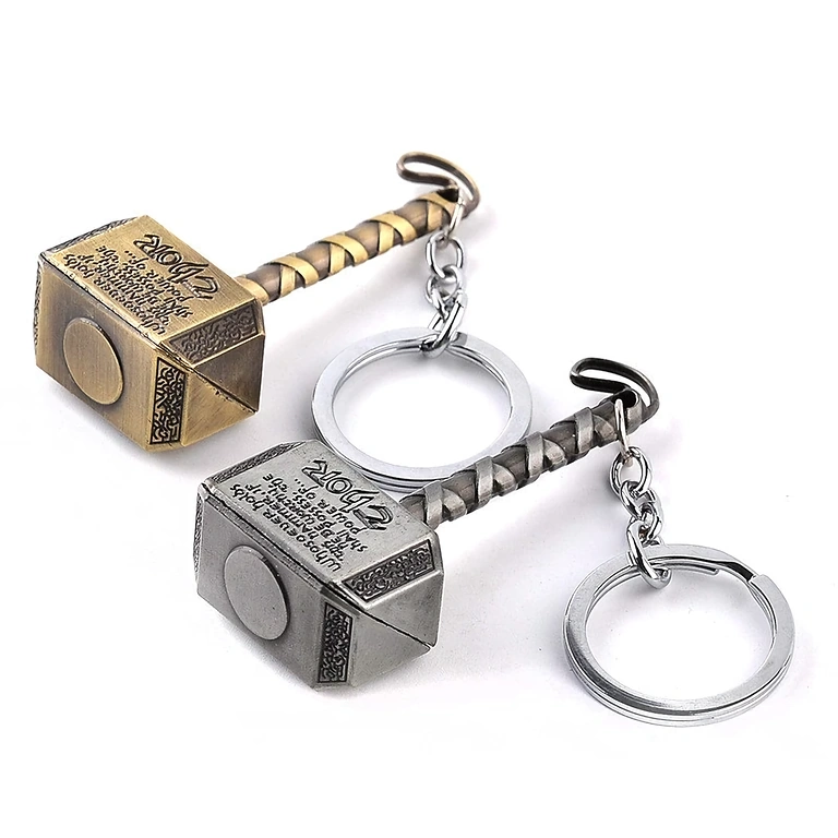 Avengers Thor hammer keychain Avengers accessory with Thor hammer keychain