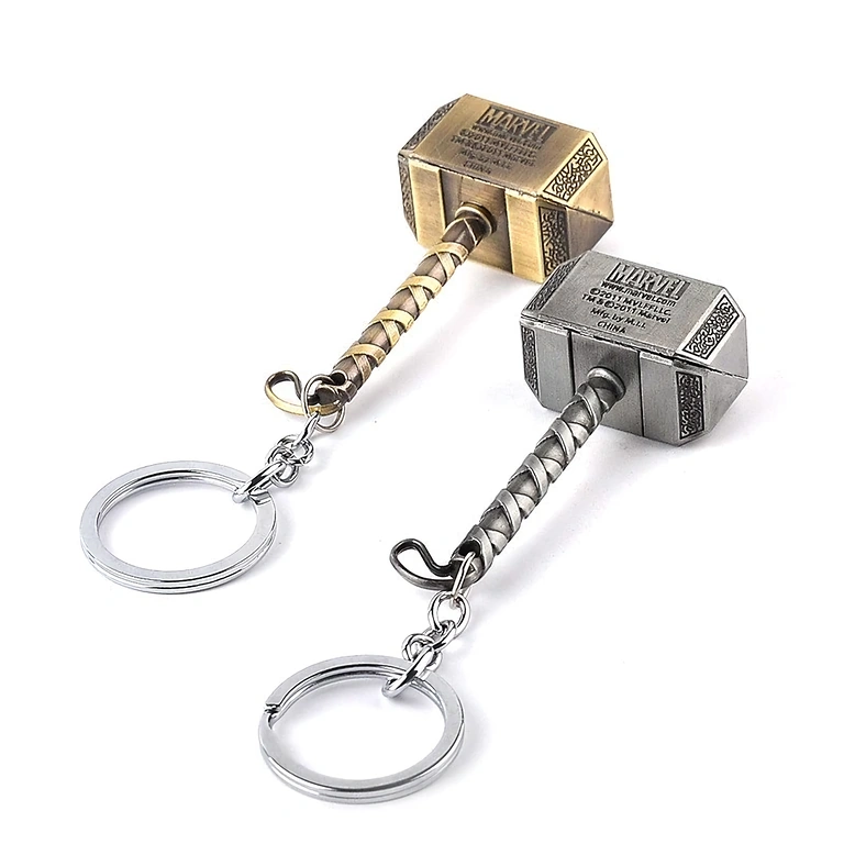 Thor keychain – original gift idea Geek gift idea – Thor hammer metal keychain