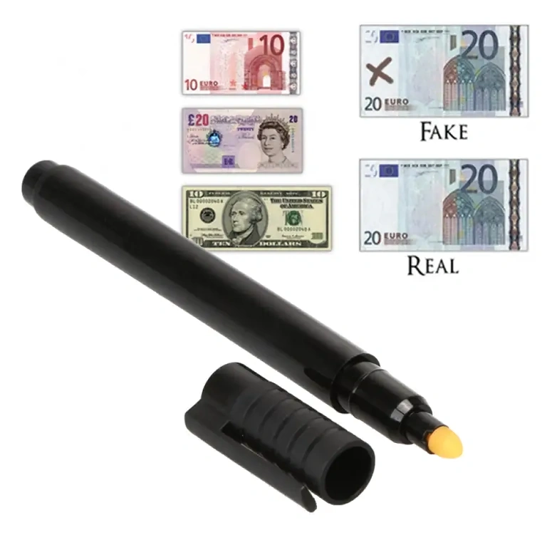 Marker-type checker for banknotes, works without UV light