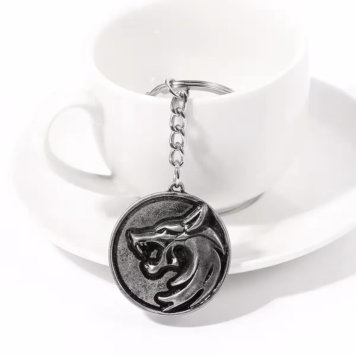 Wolf pendant from Witcher, available as pendant and keychain