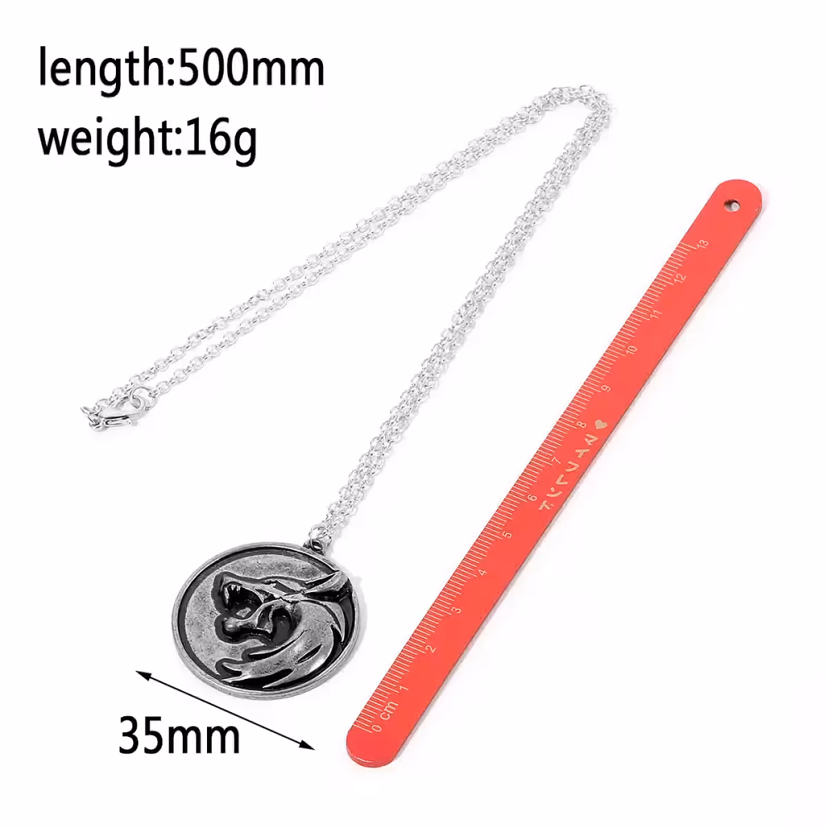 Witcher-themed gift set, wolf head pendants, premium quality