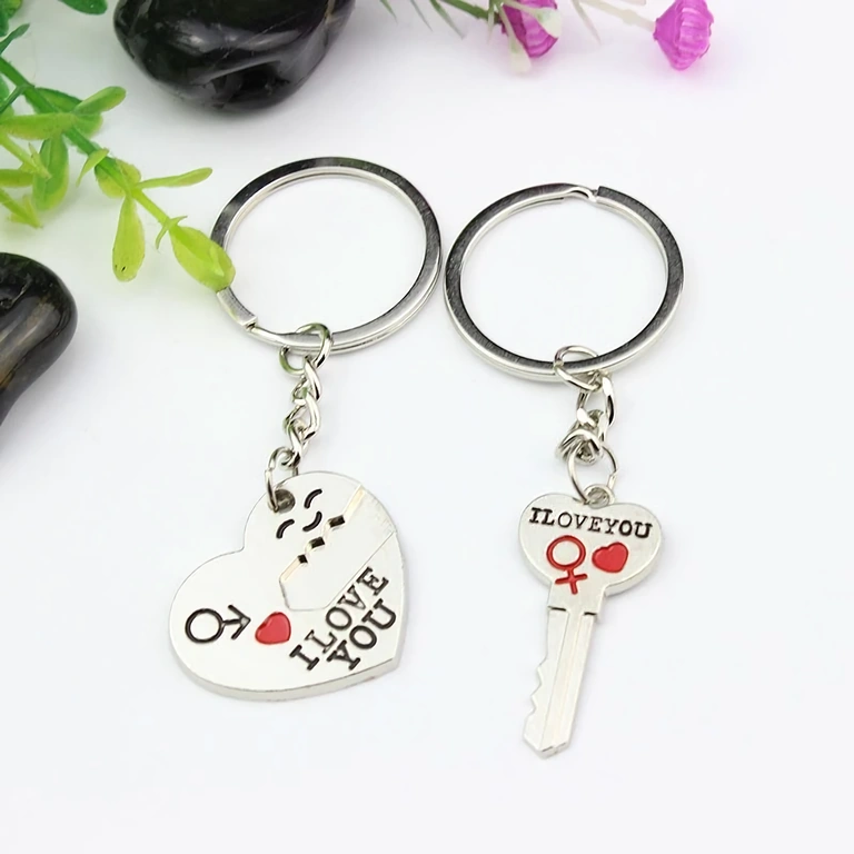 Romantic set for him and her – heart and key