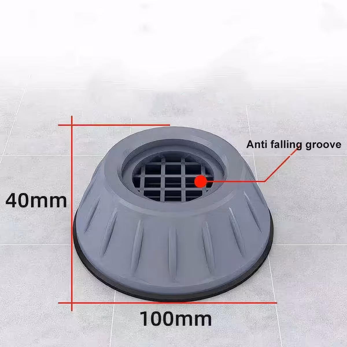 Floor damping pads for washing machines and dryers