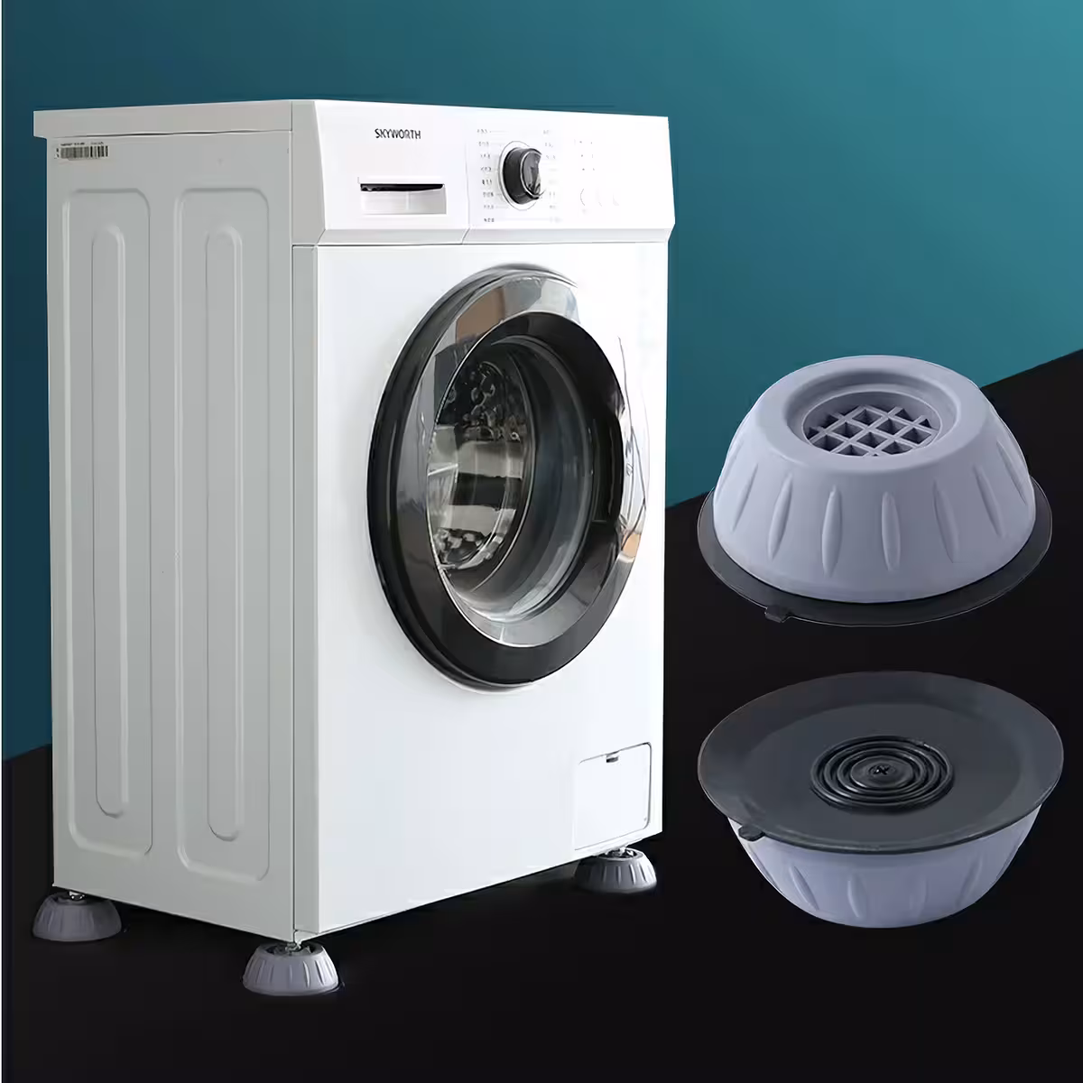 Rubber foot suitable for washing machine, fridge, dryer