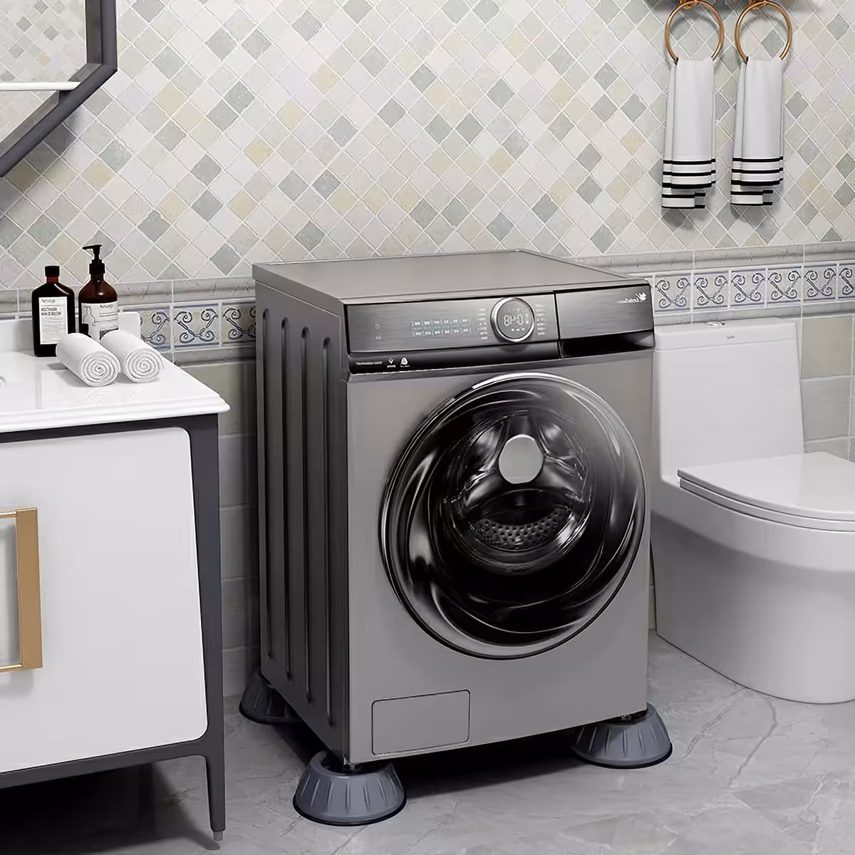 Stable rubber anti-vibration and anti-slip support