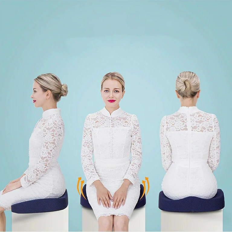 Anti-decubitus cushion for preventing pressure sores during long sitting