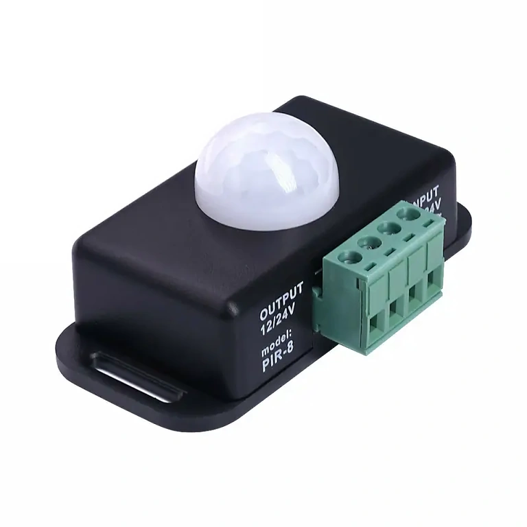 PIR sensor with motion detection for electric energy saving, 12-24V, 6A