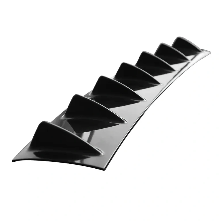 Black rear bumper spoiler Black rear car spoiler for rear bumper, modern and functional design