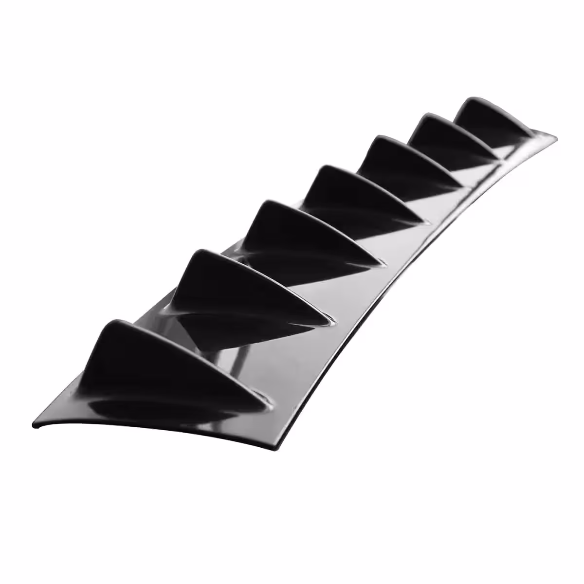 Black rear car spoiler for rear bumper, modern and functional design