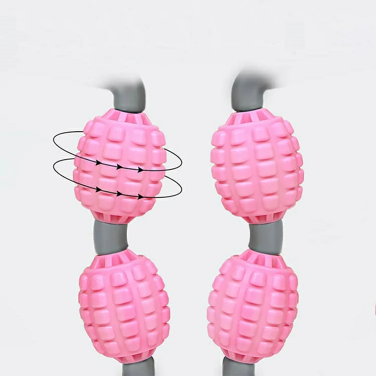 Anti-cellulite massage device for firm skin Manual anticellulite device with 5 silicon rollers for firm skin